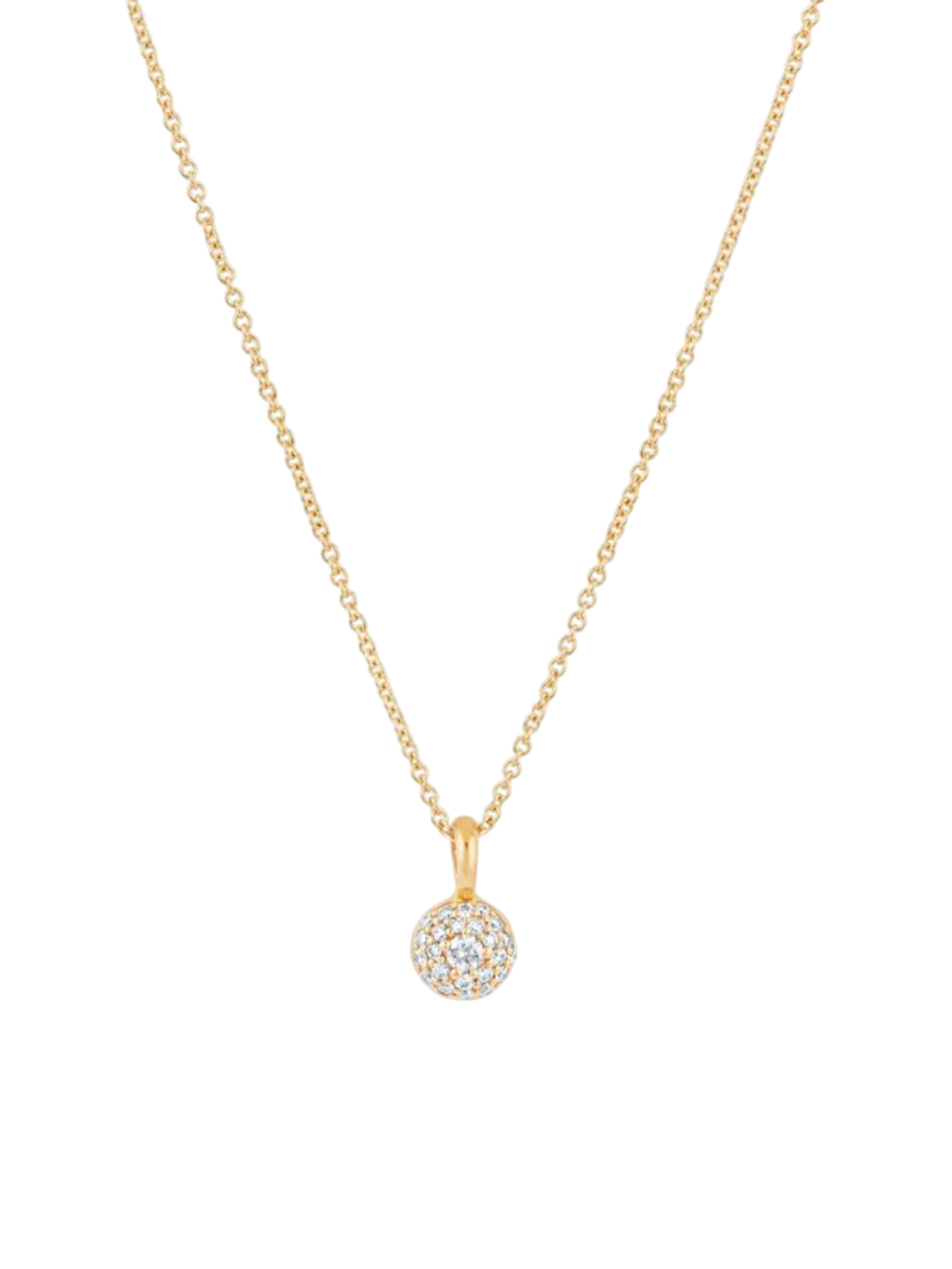 Created-diamond bon bon pendant